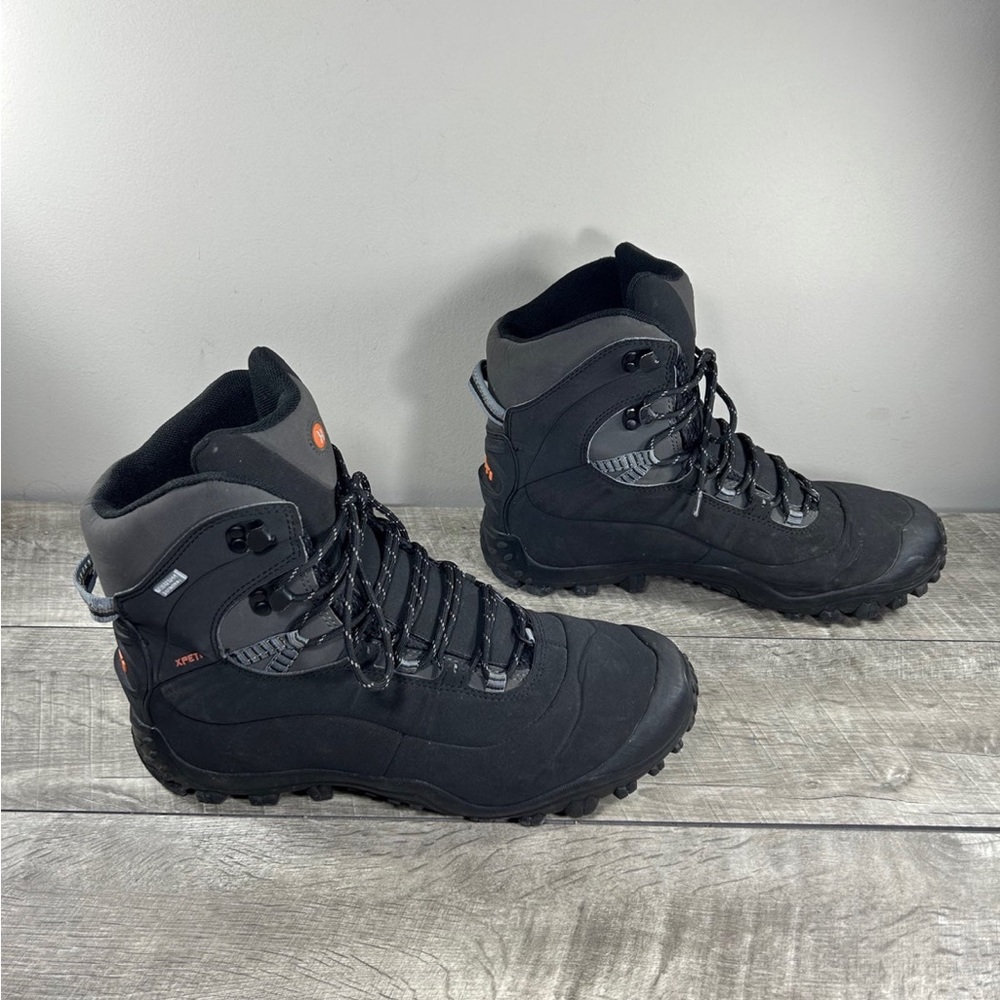 Xpeti Black Waterproof Lace Up Leather Work Hiking Soft Toe Insulated Boots 12